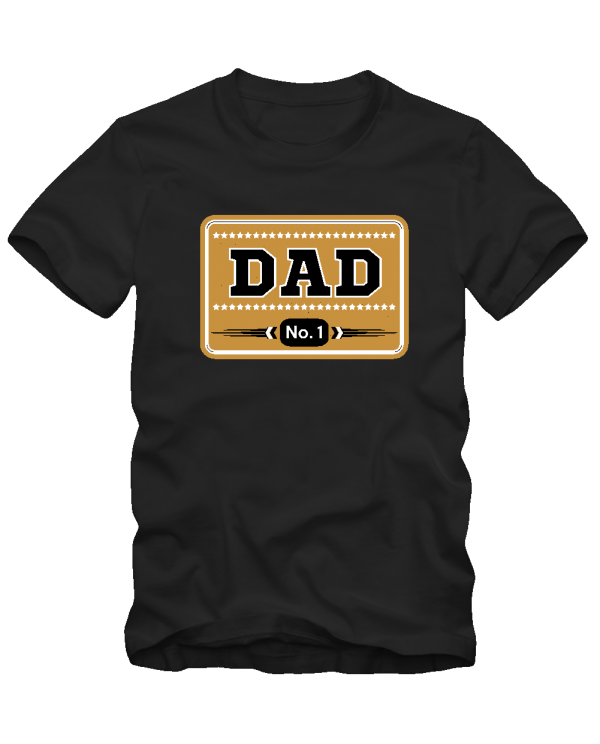 Marškinėliai Dad No.ONE Marškinėliai Dad No.ONE
